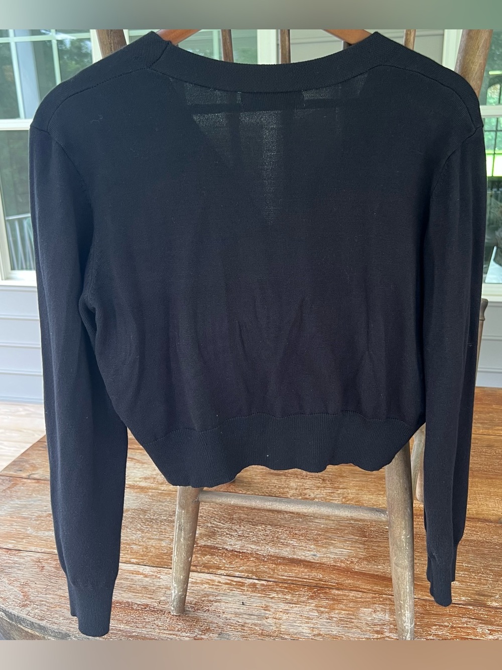 GRACE KARIN Cropped V-Neck Cardigan Sweater Set Navy Black Size XL - Picture 10 of 16